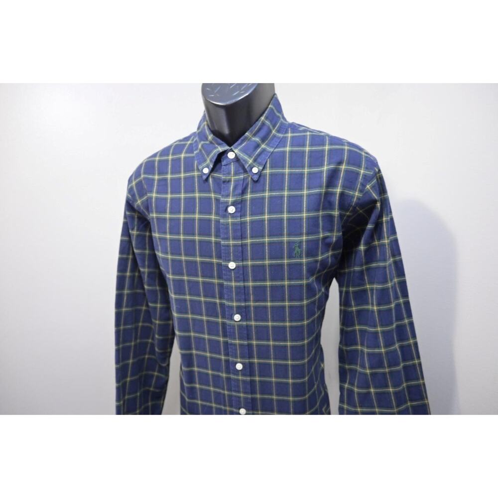 Polo Ralph Lauren Dress Shirt Custom Long Sleeve Plaid Mens Size Large